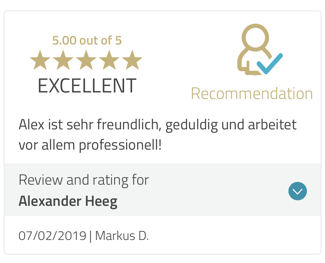 Kundenergebnis der Agentur Consulting (Alexander Heeg, Heeg Consulting GmbH) – Screenshot aus der privaten Kunden-Community