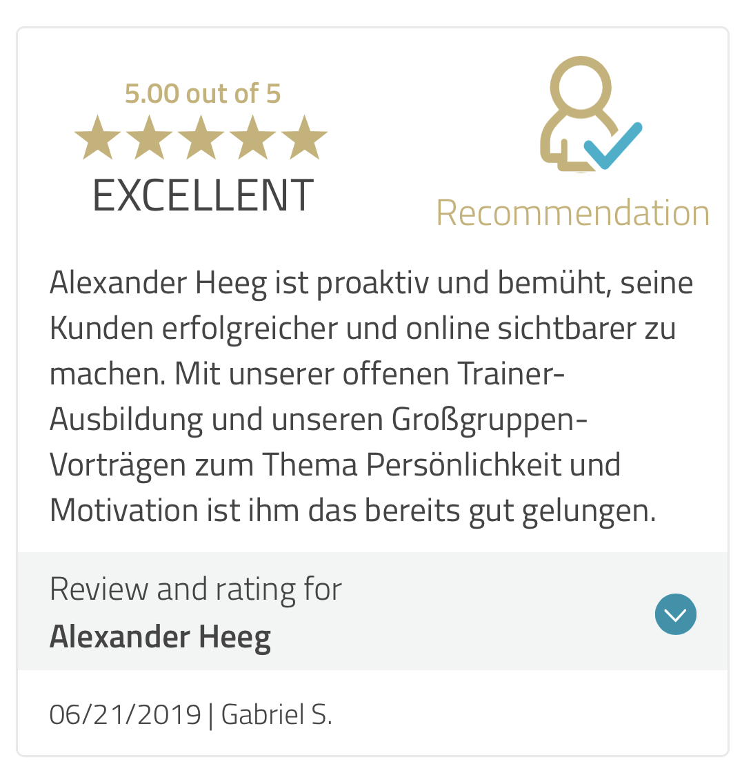 Kundenergebnis der Agentur Consulting (Alexander Heeg, Heeg Consulting GmbH) – Screenshot aus der privaten Kunden-Community