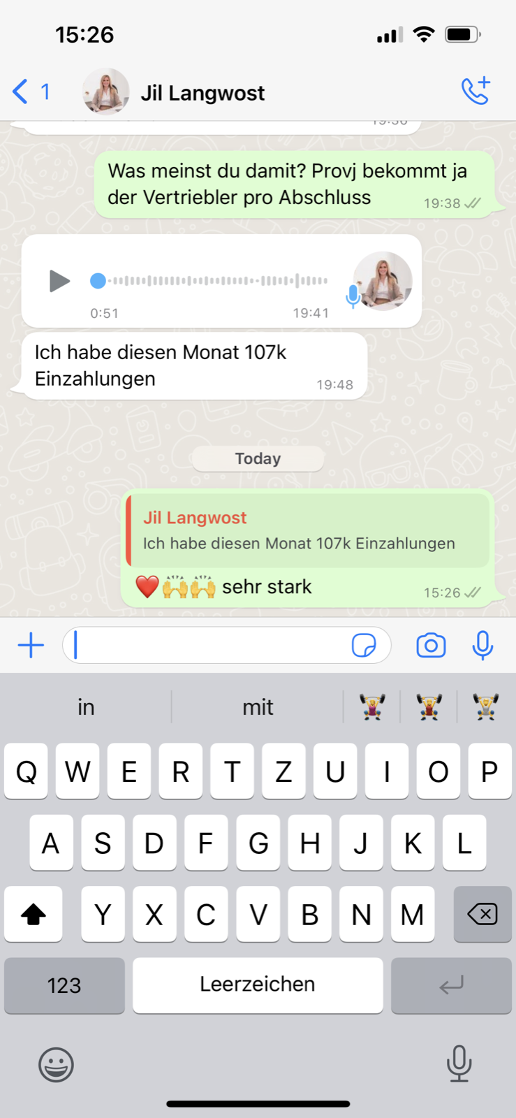 Kundenergebnis der Agentur Consulting (Alexander Heeg, Heeg Consulting GmbH) – Screenshot aus der privaten Kunden-Community