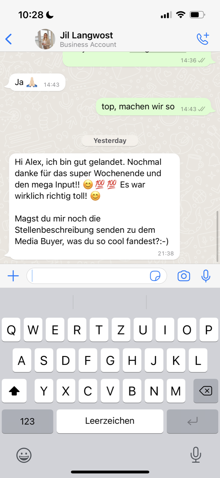 Kundenergebnis der Agentur Consulting (Alexander Heeg, Heeg Consulting GmbH) – Screenshot aus der privaten Kunden-Community