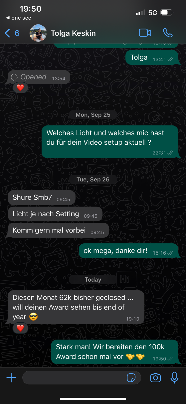 Kundenergebnis der Agentur Consulting (Alexander Heeg, Heeg Consulting GmbH) – Screenshot aus der privaten Kunden-Community