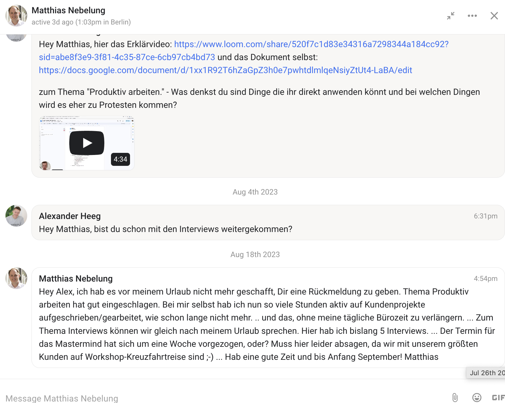 Kundenergebnis der Agentur Consulting (Alexander Heeg, Heeg Consulting GmbH) – Screenshot aus der privaten Kunden-Community